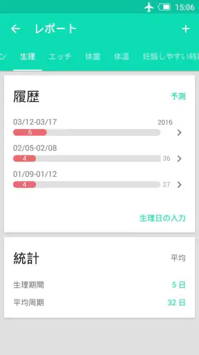 生理排卵トラッカー screenshot