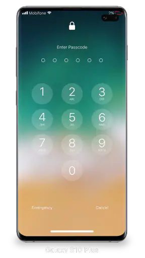画面のロックと通知iOS 15 screenshot