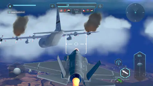 空の戦士：戦闘機での戦闘ゲーム screenshot