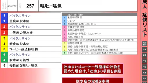 緊急度判定支援システム JTAS2023 screenshot