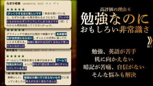 英単語・英語アプリHAMARU TOEICや受験の学習ゲーム screenshot