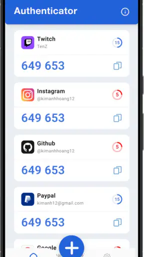 認証アプリ(Authenticator App) screenshot