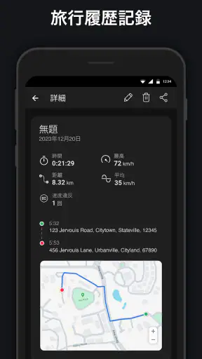 速度計 - HUD、GPS、距離計 screenshot