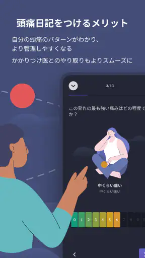 頭痛ろぐ ｜頭痛記録アプリ screenshot