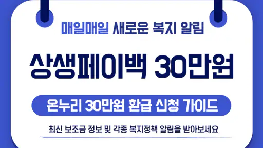 2025 상생페이백 30만원 신청가이드 - 전국민 대상 screenshot
