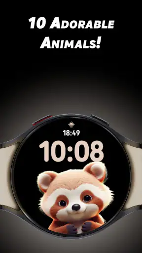 Adorable Animals - Watch face screenshot