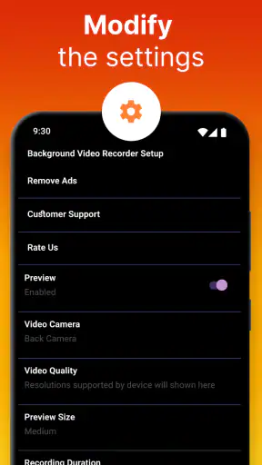 Auto Background Video Recorder screenshot