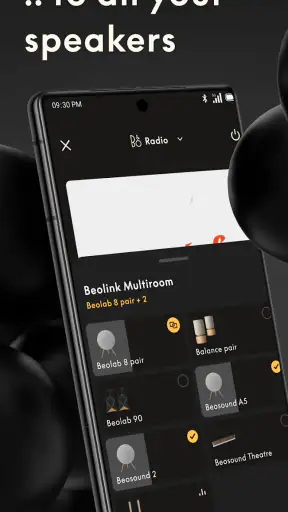 Bang & Olufsen screenshot