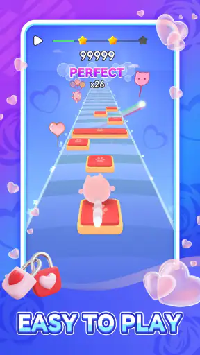 Beat Cats:홉핑 타일 인기 음악 비트 리듬 게임 screenshot