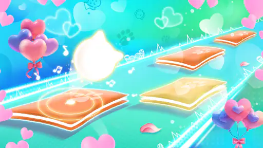 Beat Cats:홉핑 타일 인기 음악 비트 리듬 게임 screenshot