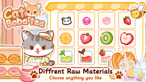 Cat Boba Tea: ASMR 먹방 고수 screenshot