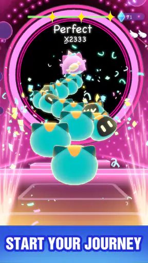 Cat Hop: 고양이 리듬 게임 screenshot