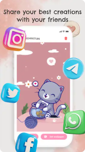 Cat Language: DIY Wallpaper screenshot