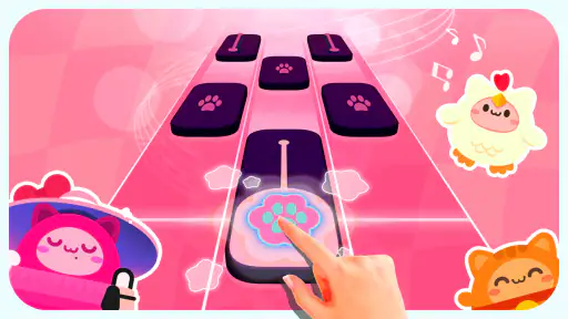 Cat Cute Tiles: 리듬 게임 screenshot