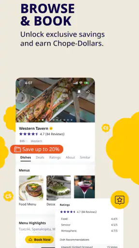 Chope screenshot