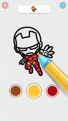 Coloring Paint: ASMR Superhero screenshot