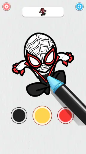 Coloring Paint: ASMR Superhero screenshot