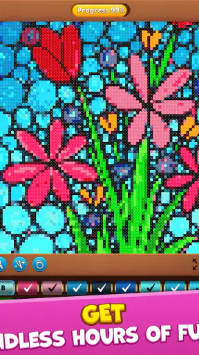 Cross Stitch: Coloring Art screenshot