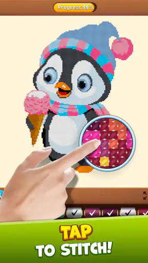 Cross Stitch: Coloring Art screenshot