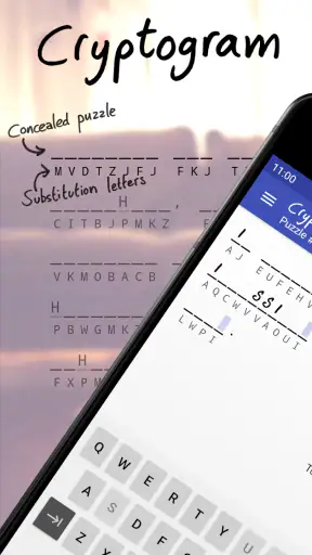 Cryptogram - puzzle quotes screenshot