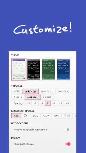 Cryptogram - puzzle quotes screenshot