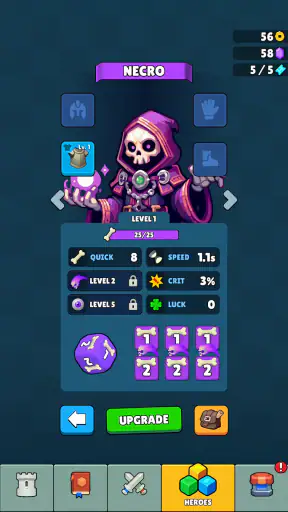 Dice vs Monsters: 타워 디펜스 로그라이크 screenshot