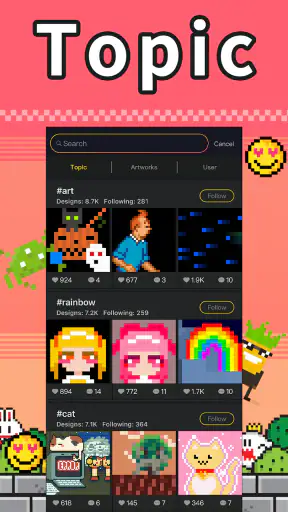 Divoom:픽셀 아트 편집기(Pixel Art) screenshot