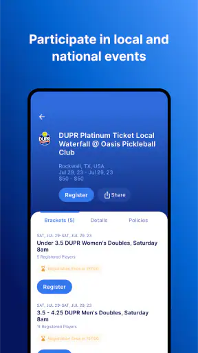 DUPR screenshot