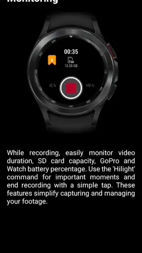 EasyBlack 9 for GoPro, Wear OS screenshot