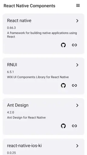 Expo & React Native components screenshot