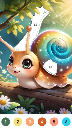 Fairytale Color – 숫자 색칠 게임. screenshot