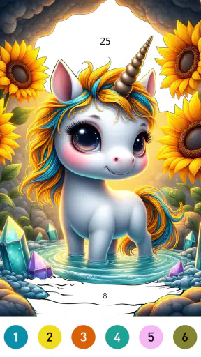 Fairytale Color – 숫자 색칠 게임. screenshot