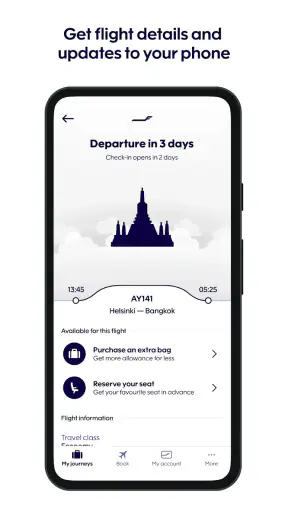 Finnair screenshot