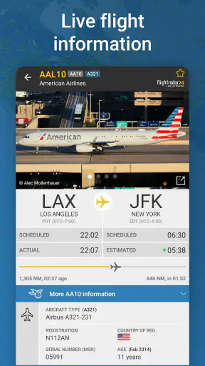Flightradar24 항공편 추적기 screenshot