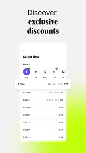 Fresha for customers screenshot