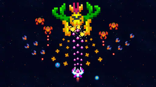 Galaxiga - 갤럭시 비행기 아케이드 게임 screenshot