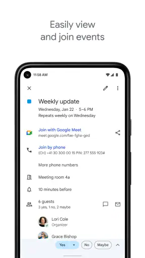 Google Calendar screenshot