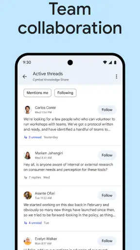 Google Chat screenshot