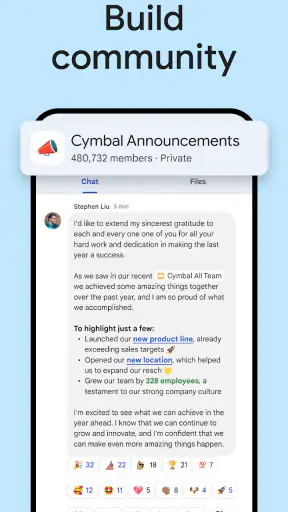 Google Chat screenshot