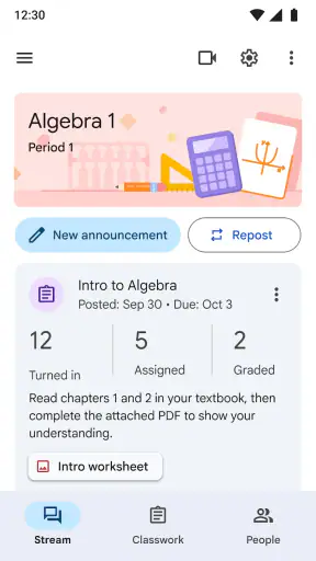 Google 클래스룸 screenshot