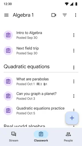 Google 클래스룸 screenshot