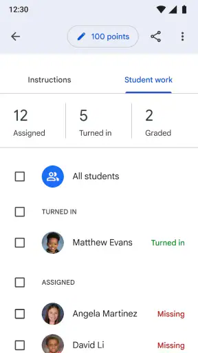 Google 클래스룸 screenshot