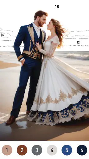 Gown Color- 숫자별 색상 screenshot