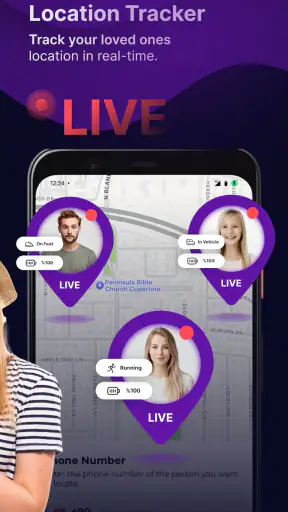 GPS Location Tracker Phone App screenshot