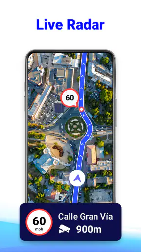 GPS 경로 플래너: 레이더 지도 screenshot