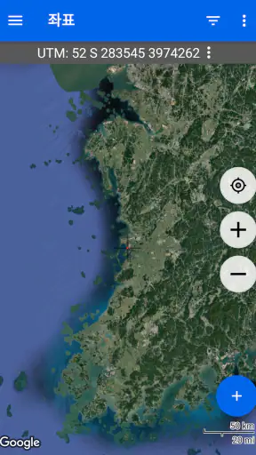 GPS 지도 및 GPS 좌표 screenshot
