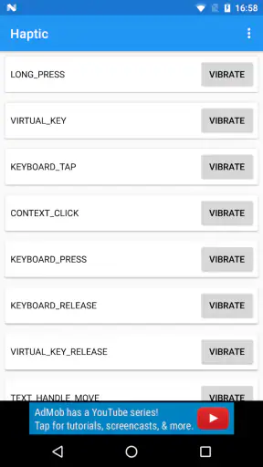 Haptic Feedback Checker screenshot