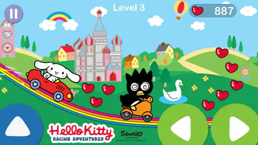 Hello Kitty 레이싱 모험 게임 screenshot