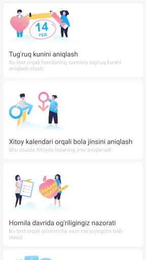 Homiladorlik davri screenshot