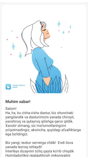 Homiladorlik davri screenshot
